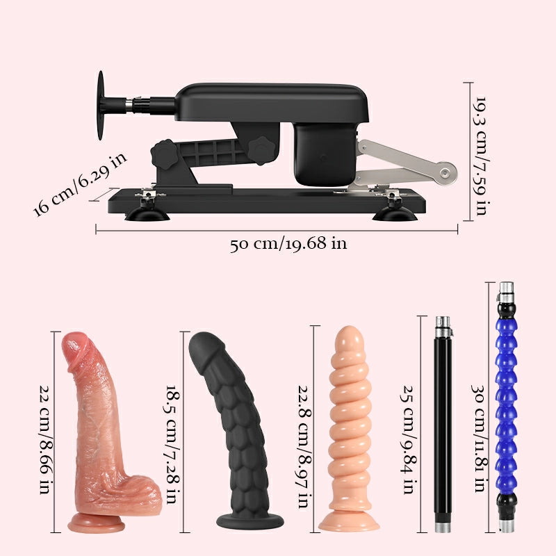 Nova - Leistungsstarke Leise Sexmaschine mit 7 cm Hublänge und 12 Stufen