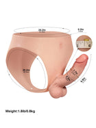 Oscar - Silikon-Strap-On mit stabilem Kern & verstellbarem Gurt - 17,3 cm
