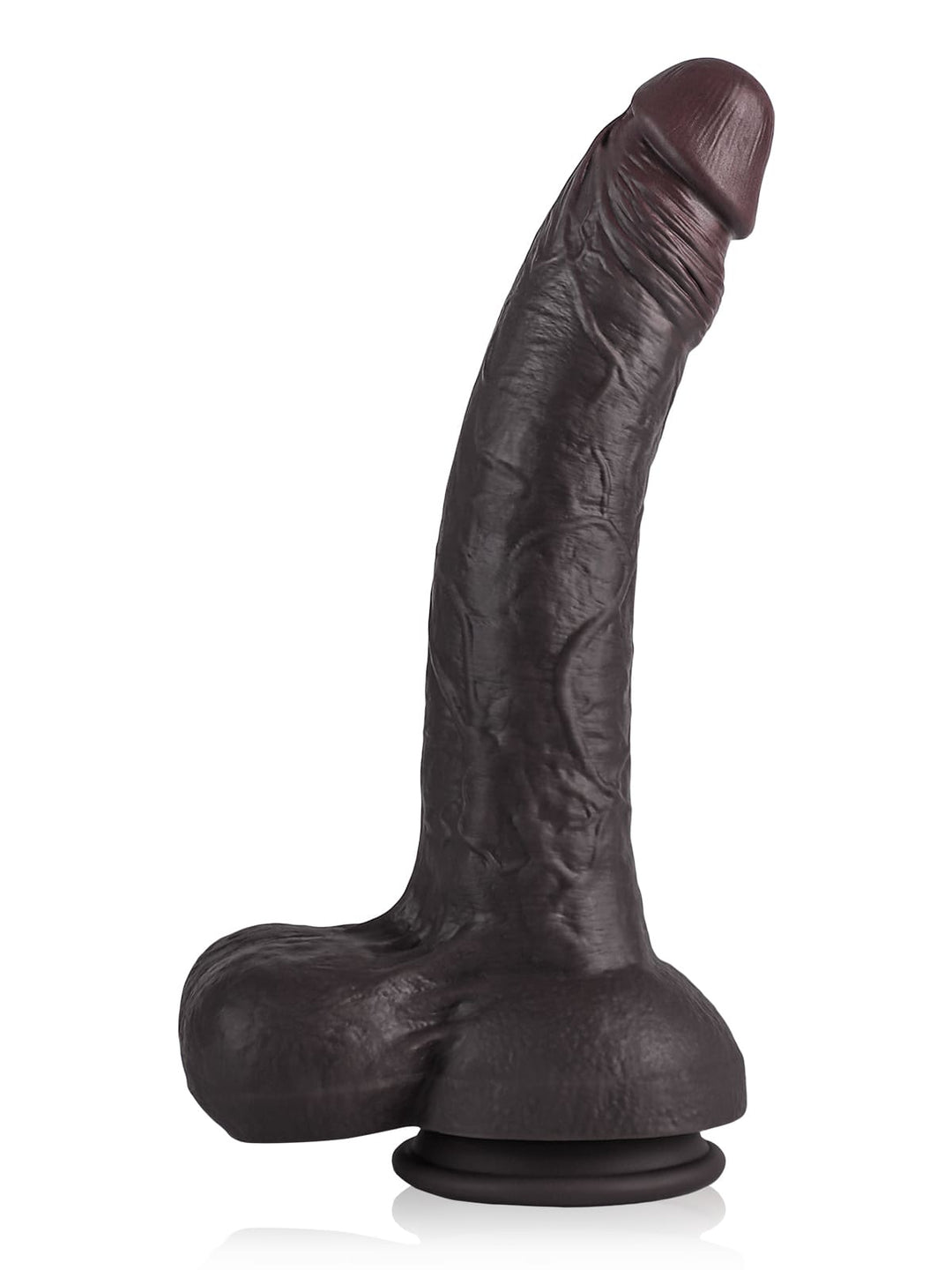 Phoenix - Realistischer Silikon Langer Dildo mit Gleitenden Hoden - 32.5Cm