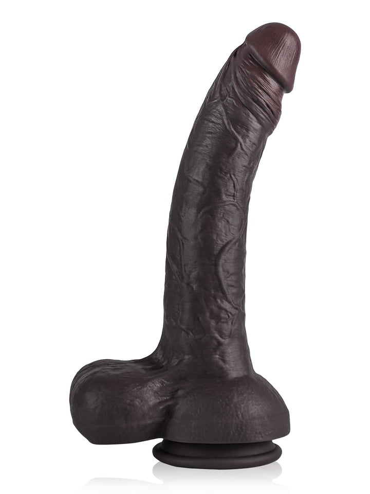 Phoenix - Realistischer Silikon Langer Dildo mit Gleitenden Hoden - 32.5Cm