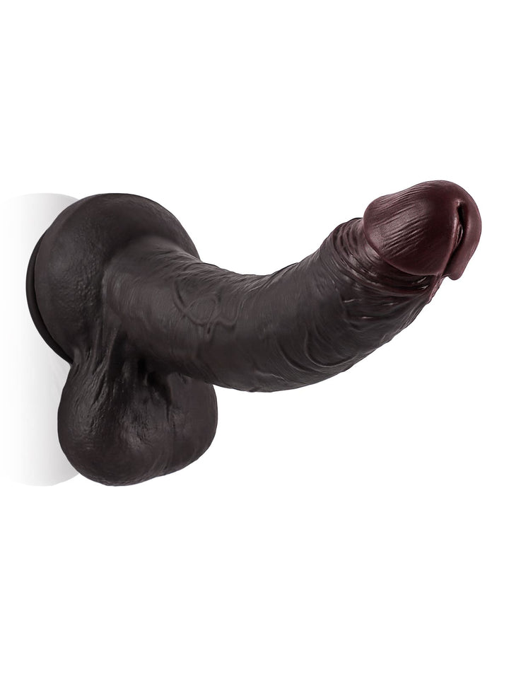 Phoenix - Realistischer Silikon Langer Dildo mit Gleitenden Hoden - 32.5Cm