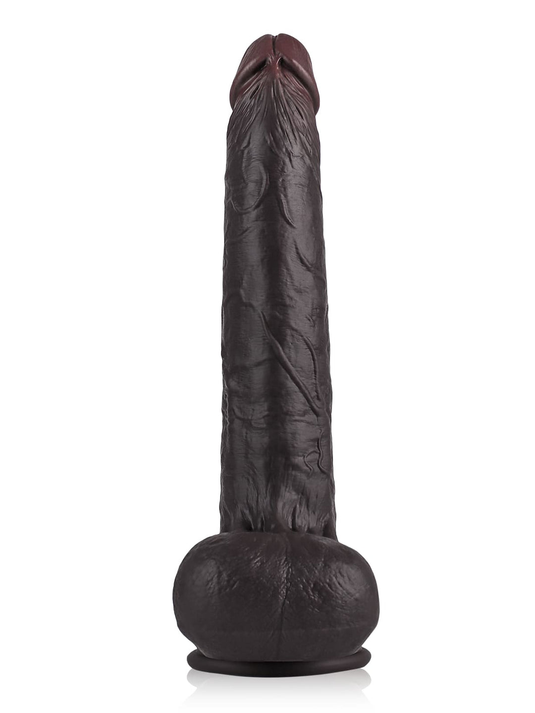 Phoenix - Realistischer Silikon Langer Dildo mit Gleitenden Hoden - 32.5Cm