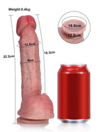 Robert - Realistischer Dildo mit großer, ausgeprägter Eichel für Einsteiger - 22,2 cm