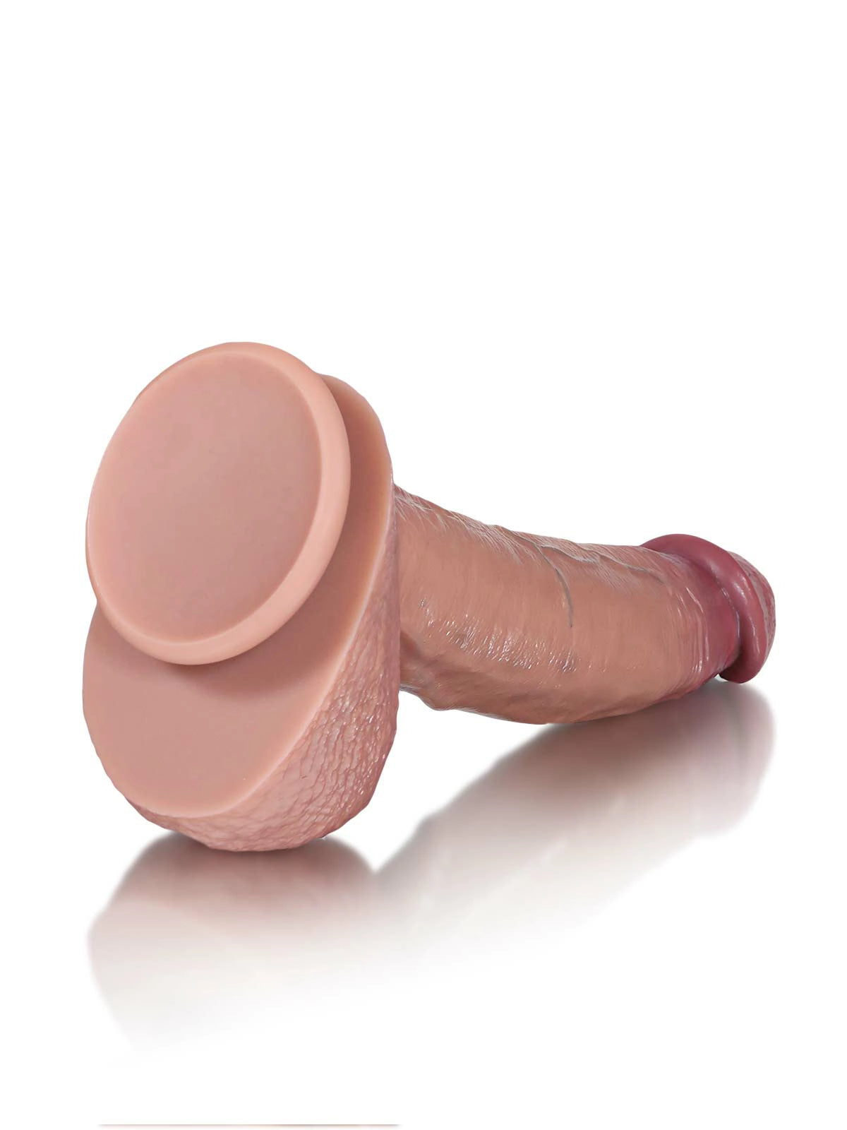 Roland - Realistischer Dildo mit gleitender Haut und Hoden - 21,6 cm