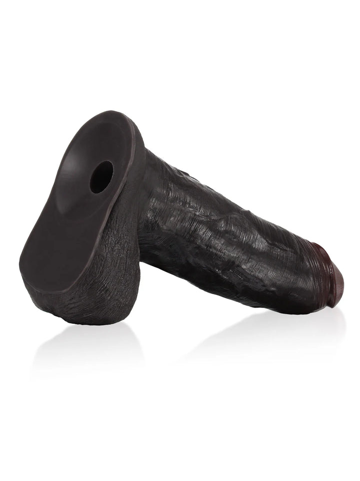 Ryder – Dicker Sliding Skin Dildo Mit Beweglichen Hoden 23Cm Black