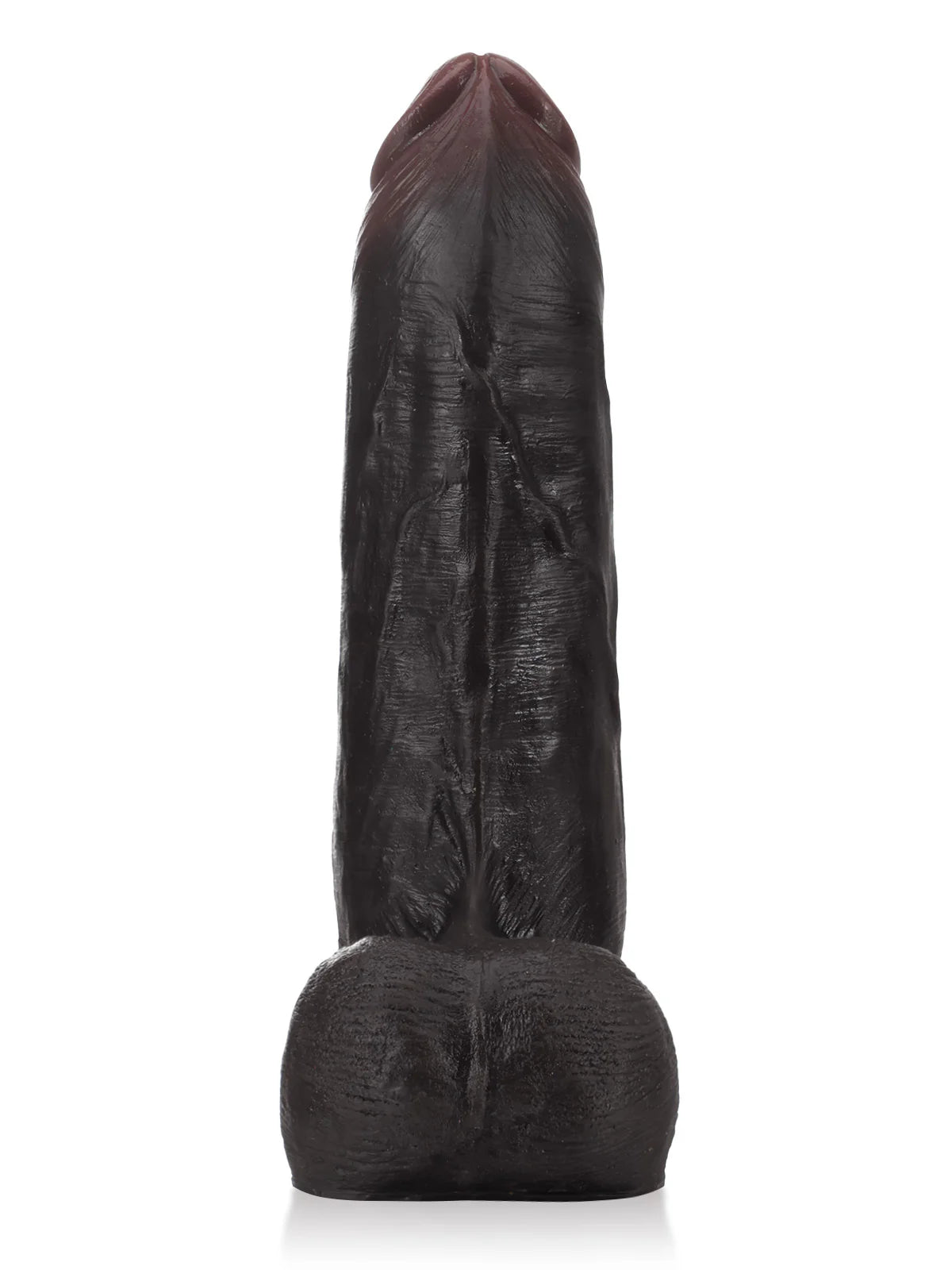 Ryder - Schwarzer, realistischer Dildo mit gleitender Haut, Vac-U-Lock-Anschluss - 22,9 cm