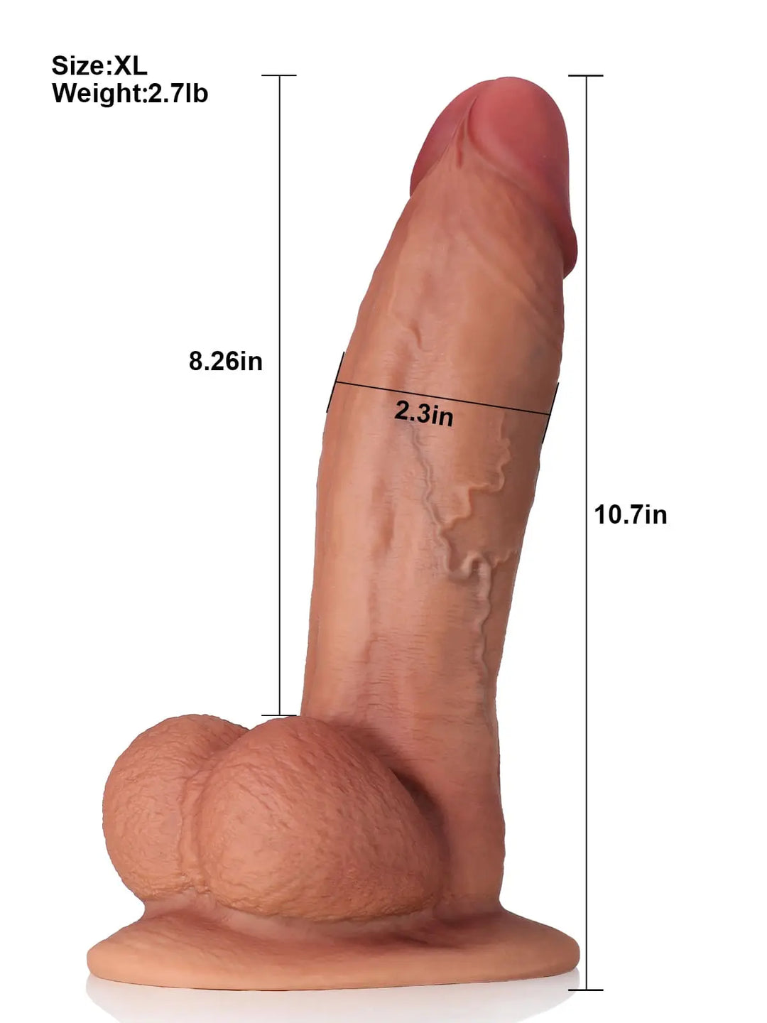Schulze - Riesen Saugnapf Dildo - 31cm