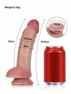 Sebastian - Realistisches Silikon-Dildo, Ideal für Anfänger - 19,5 cm