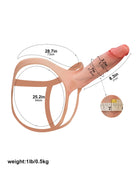 Seraphine - Tragbarer Hohldildo als Umschnalldildo, Peniserweiterung & ED-Hülle - 21 cm
