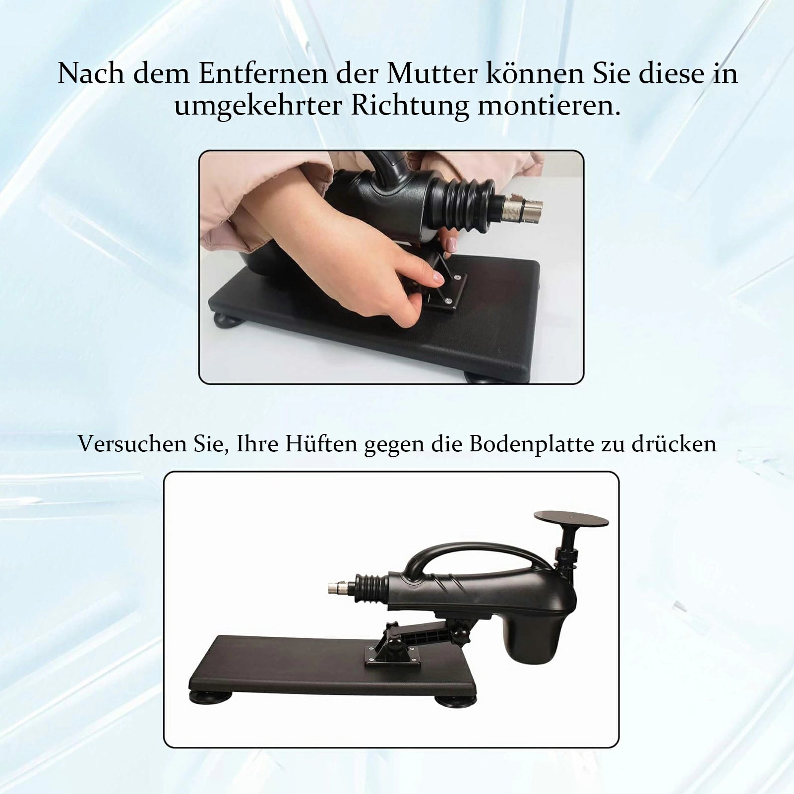 Apex - Sexmaschine-Set mit Umkehrbarer Montage, Tragegriff und 3XLR-Anschluss