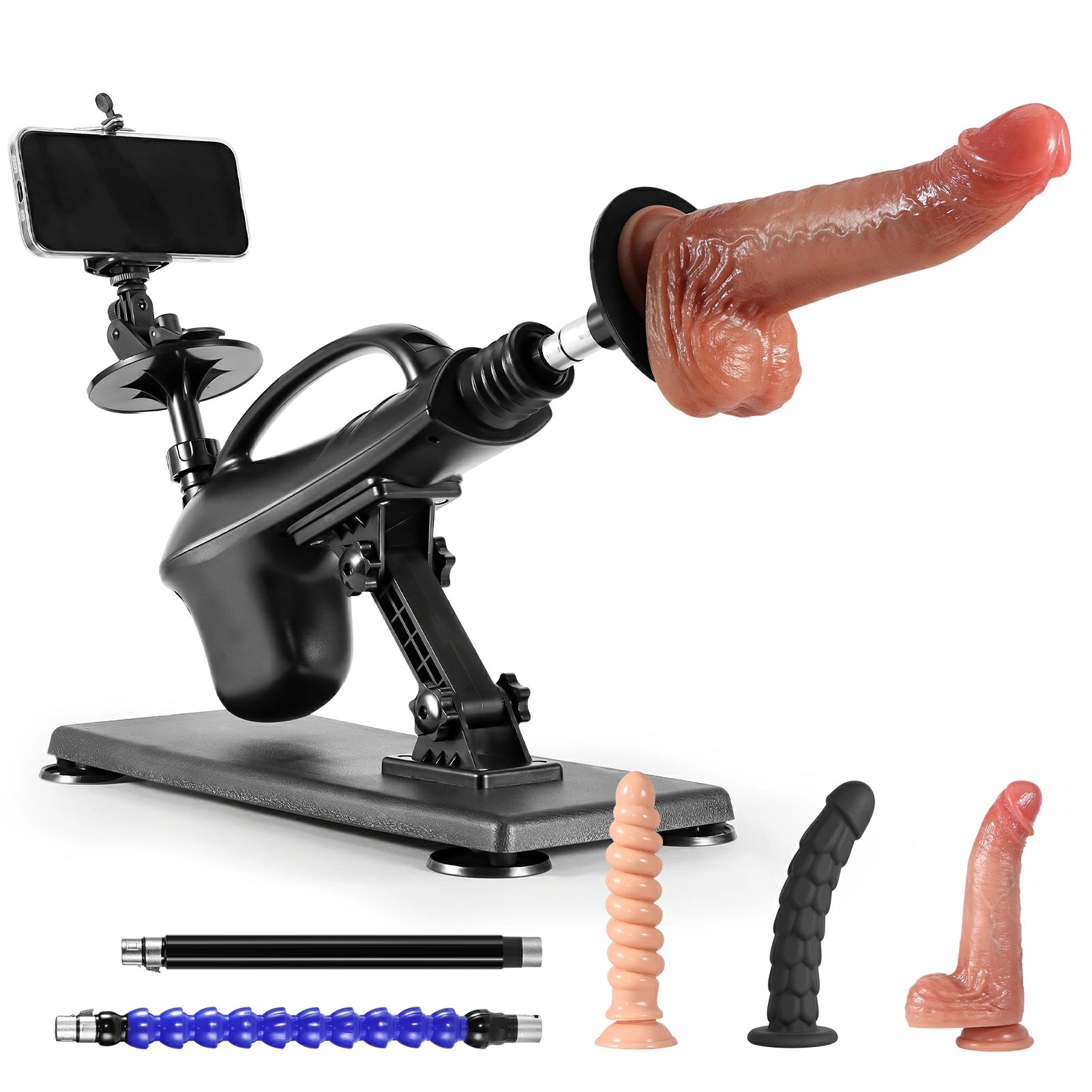 Apex - Sexmaschine-Set mit Umkehrbarer Montage, Tragegriff und 3XLR-Anschluss