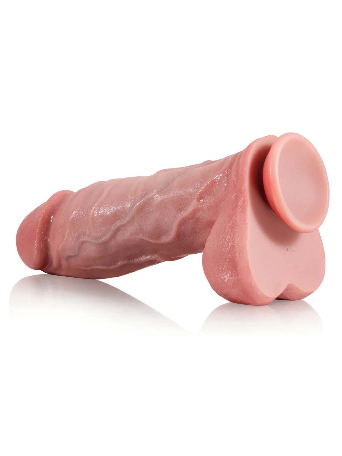 Sigurd - Dicker, stoßender, vibrierender Dildo mit detailreichem Design - 23 cm