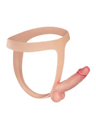 Nathan - Silikon-Strap-On mit stabilem Dildo - Ideal für lesbische Paare & Pegging - 15 cm