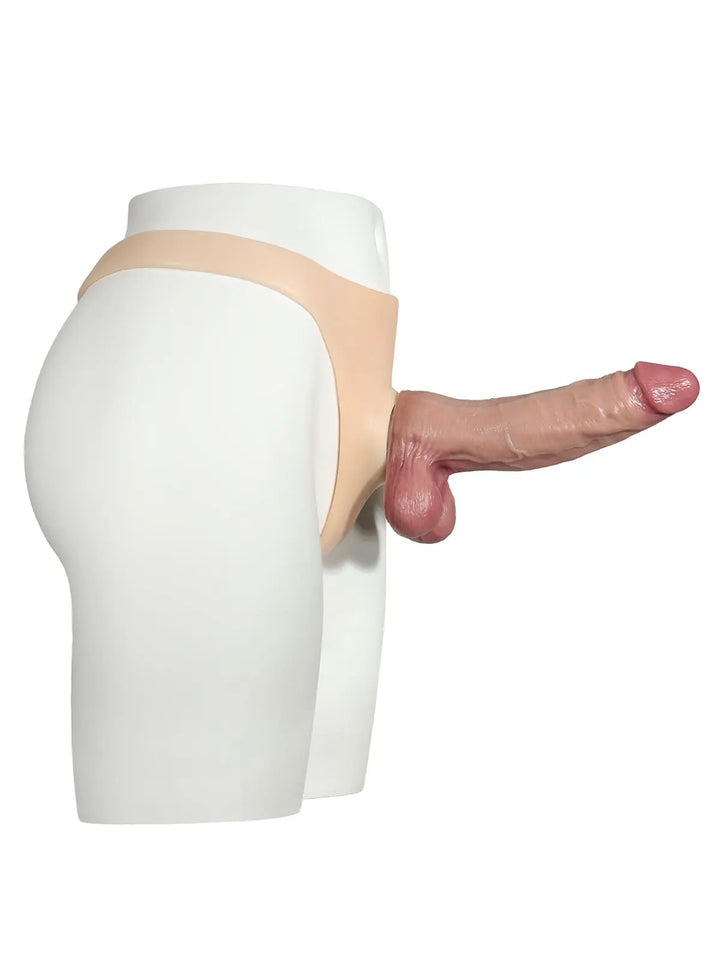 Silikon-Strap-on-Gurt kompatibel mit 10 cm Saugfuß-Dildo (Dildo nicht enthalten)