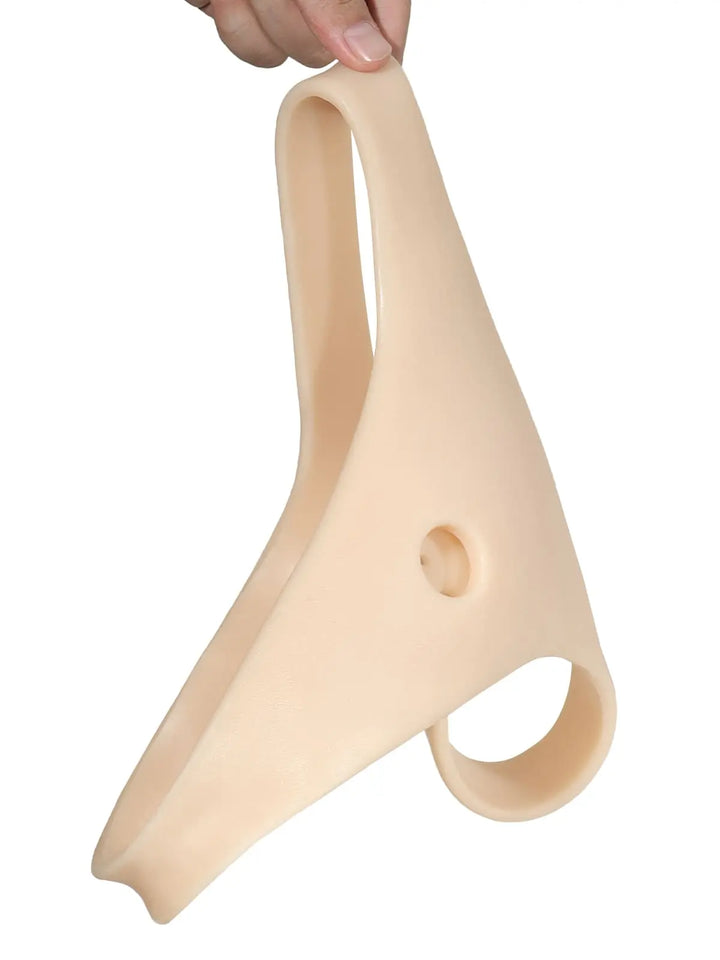 Silikon-Strap-on-Gurt kompatibel mit 10 cm Saugfuß-Dildo (Dildo nicht enthalten)