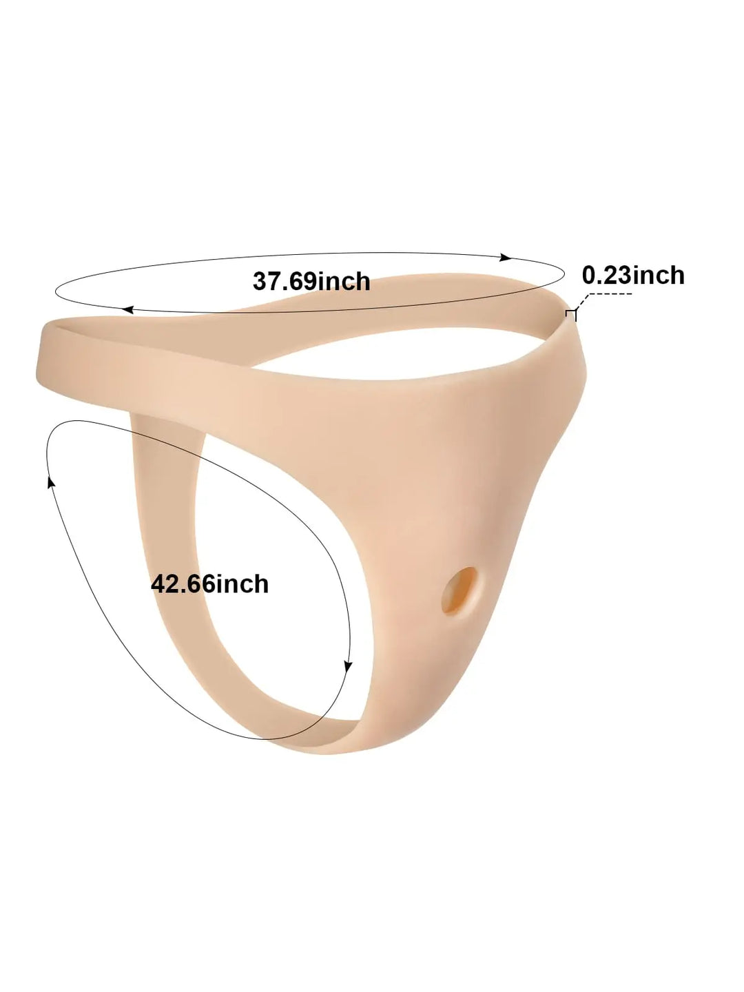Silikon-Strap-on-Gurt kompatibel mit 10 cm Saugfuß-Dildo (Dildo nicht enthalten)