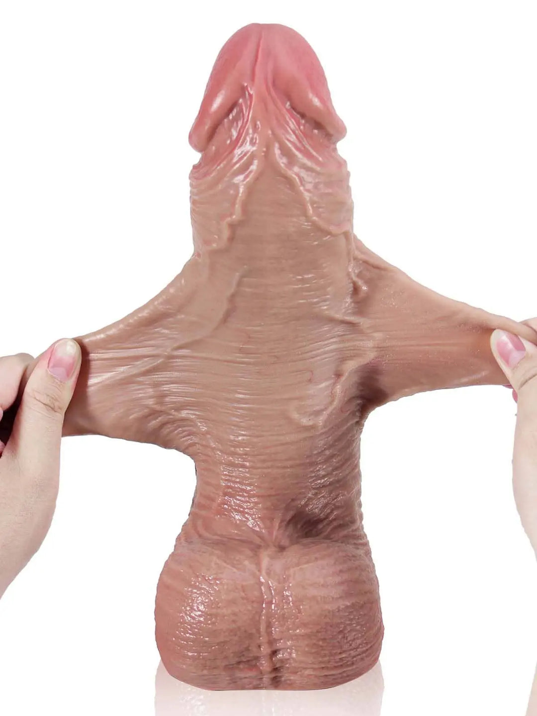 Adrian - Realistischer Weicher Sliding-Skin Dildo Extra Dick – 25cm