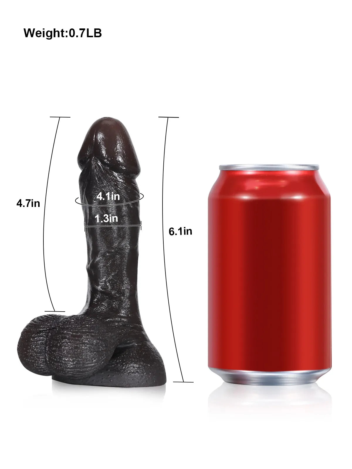 Smith - Kleiner Realistischer Dildo · Weiches Material · Bewegliche Hoden - 15,5 cm