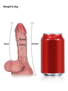 Smith - Kleiner, realistischer Dildo aus weichem Material mit beweglichen Hoden - 15,5 cm