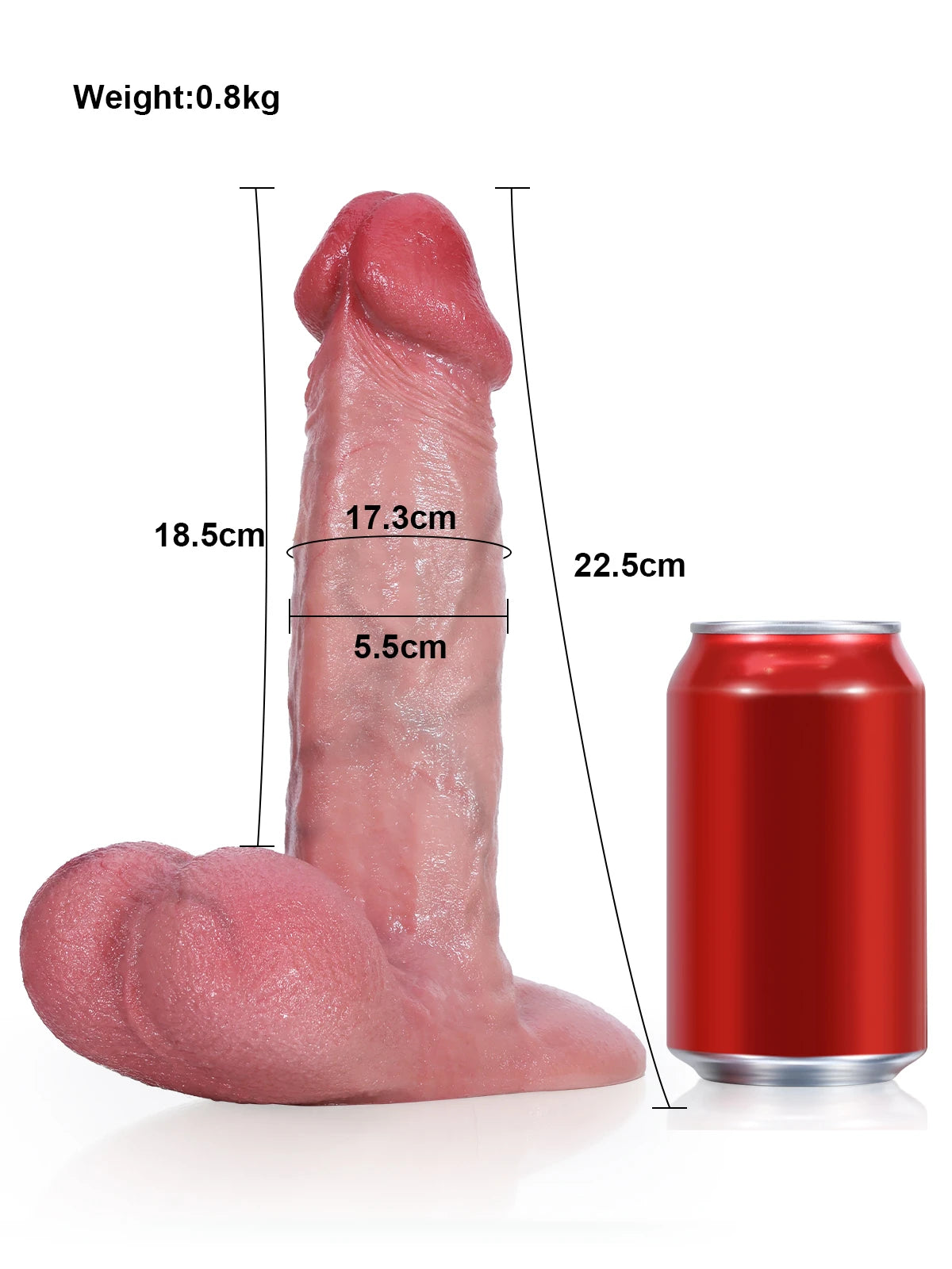 Stephen - Realistischer Dildo · Extra Dick · Vac-U-Lock - 22,5 cm