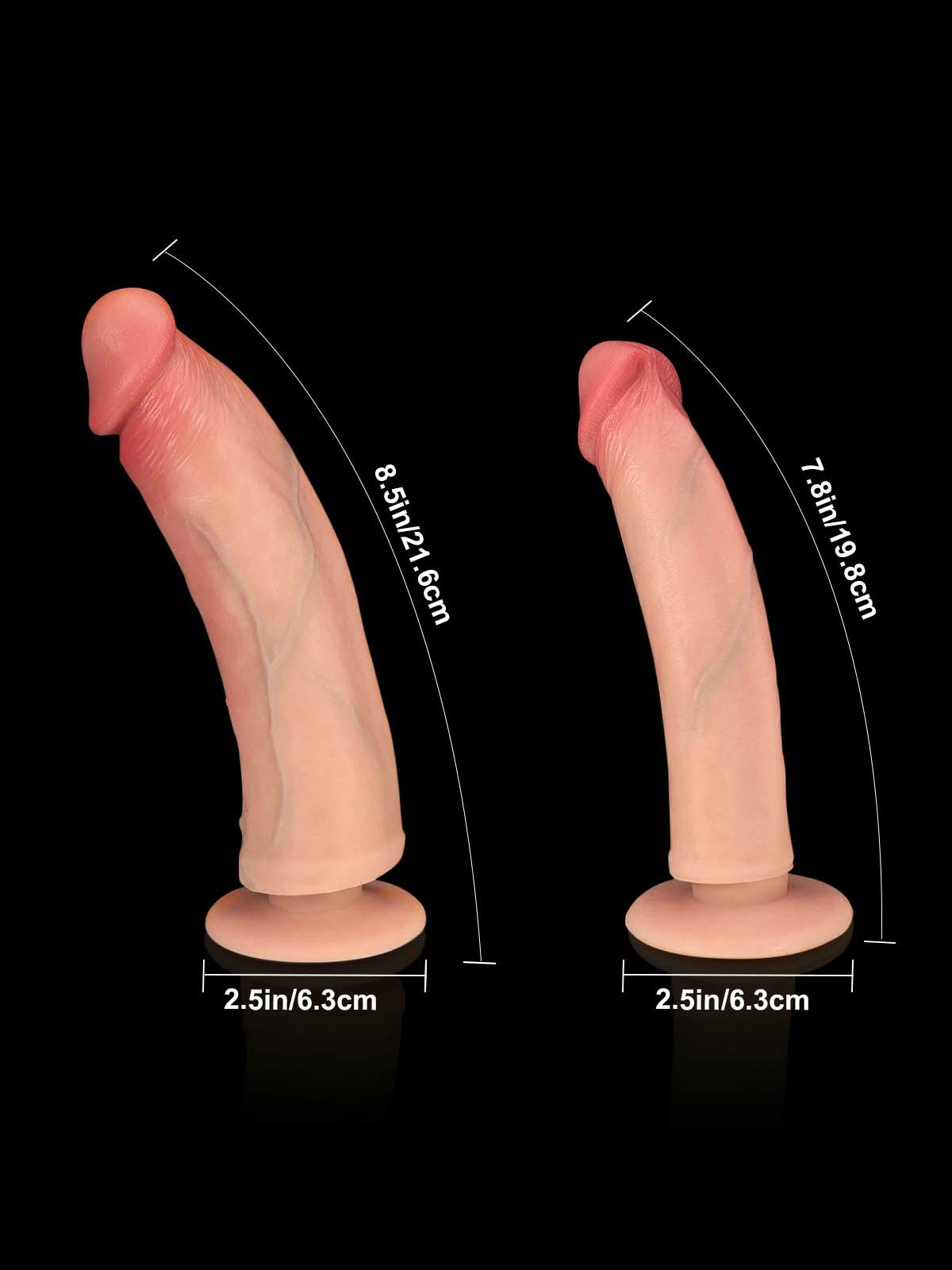 Thalyn - Umschnalldildo mit Austauschbarem Realistischem Dildo - 19,8 cm/21,6 cm