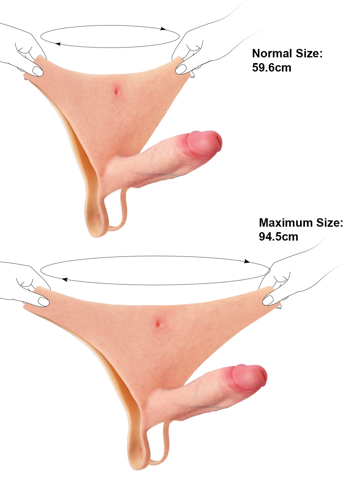 Tristan - Tragbarer, hohler Strap-On-Dildo • ED-Penishülle - 20 cm