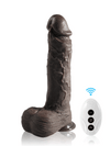 Volker - Großer Realistischer Dildo mit Stoßfunktion und Fernbedienung in Schwarz - 26,5 cm