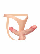 Zorvyn - Umschnalldildo mit Doppeltem Realistischem Dildo - 17,8 cm