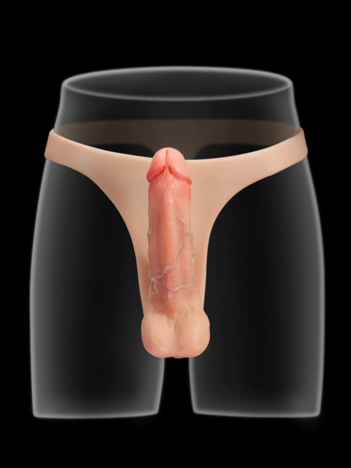 Zorvyn - Umschnalldildo mit Doppeltem Realistischem Dildo - 15,5 & 17,8 cm