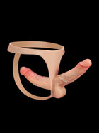 Zorvyn - Umschnalldildo mit Doppeltem Realistischem Dildo - 15,2 & 17,8 cm