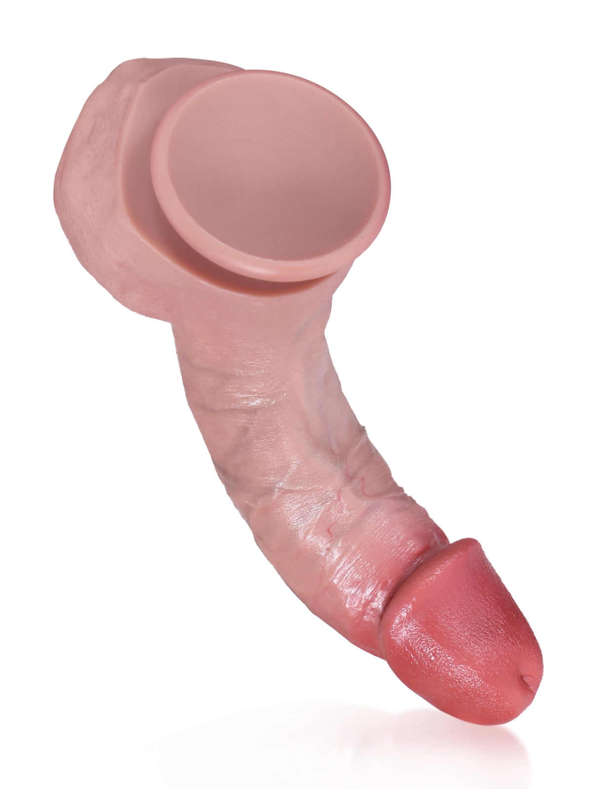 Mike - Realistischer Einsteiger-Dildo mit ausgeprägter Aderung & Hoden - 19 cm